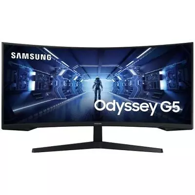 Samsung Odyssey G5 34  Ultrawide QHD 165Hz Curved Gaming Monitor 3440x1440 - 1ms • $628.53