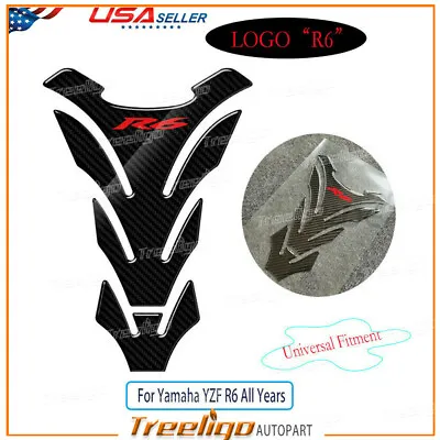 R6 Gas Tank Pad Sticker Decals Grip Protector For Yamaha R6 YZFR6 YZF600 • $14.39