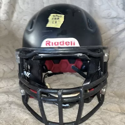 Riddell Speed 360 Large Football Helmet (Flat Black W/ Black Face Mask) • $70