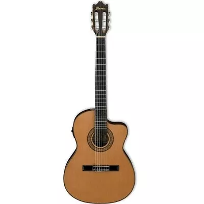 Ibanez GA5TCE Thinline Classical Nylon Acoustic Electric Guitar Amber High Gloss • $349