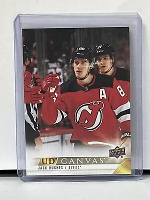 2022-23 Upper Deck Series 1 UD Canvas Jack Hughes #C49 • $1.99