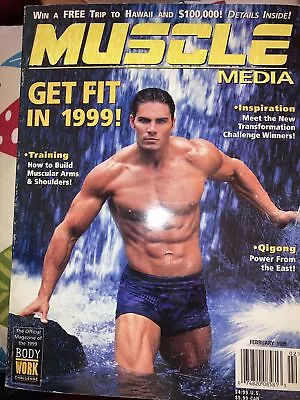 Muscle Media February 1999 Bodybuilder Greg Dowd Martin Boonzaayer Fitness • $8.59