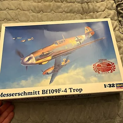 Hasegawa 1/32 Messerschmitt Bf109F-4 Trop + Figure 08881 PLEASE SEE DESCRIPTION • $54.50