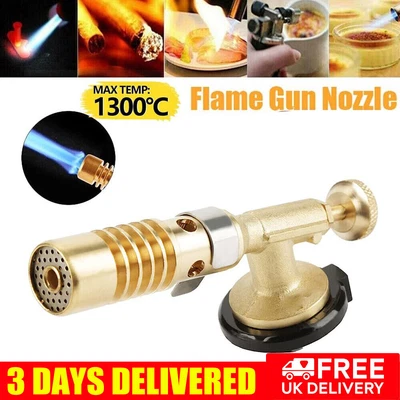 £6.89 • Buy Blow Torch Butane Gas Flamethrower Burner Welding Auto Ignition Soldering BBQ