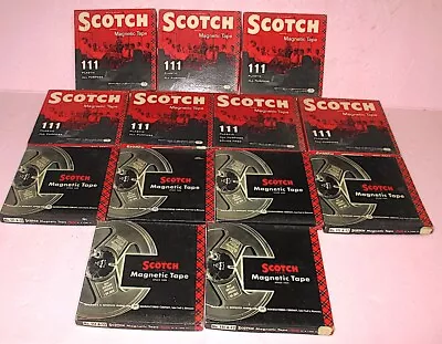 Lot Of THIRTEEN 3M Scotch Magnetic Reel-To-Reel Tape Recorder  #111-12 & 111A-12 • $19