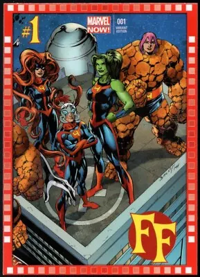 2013 UD Marvel Now!  CUTTING EDGE VARIANT COVER  Card #107-MB...FF #1 • $4