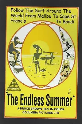 THE ENDLESS SUMMER Australia Poster Car Sticker Decal Surfboard Rat Fink Surfing • $3.99