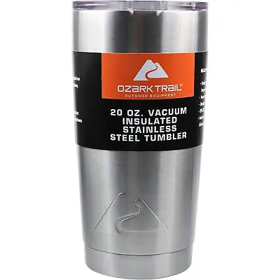 Hot Cold Ozark Trail 20 Oz Camping Vacuum-Sealed Stainless Steel Travel Tumbler • $16.48