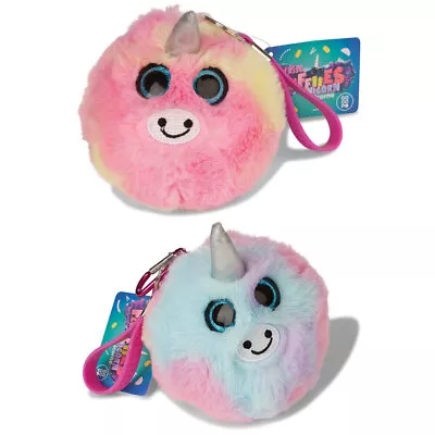 2x Gogopo Fluffies 12cm Unicorn Rainbow 3y+ Keyring Squishies Fluffy Kids Assort • $22