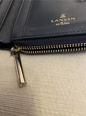 LANVIN LEATHER WALLET NAVY  Lanvin En Bleu • £30