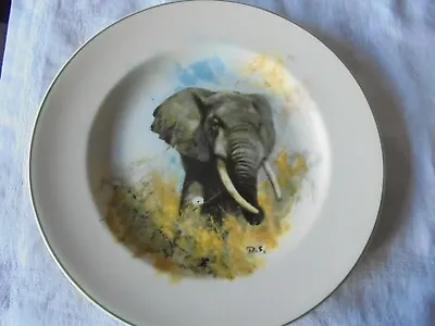 ELEPHANT Designed By David Shepherd For World Wildlife Fund By Wedgwood Plate • £6.99