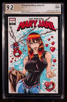 AMAZING MARY JANE - PGX 9.8 NM/MT - Original Sketch Cover By HUMBERTO FUENTES!!! • $375