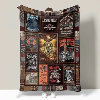 $32.99 • Buy Harley Davidson Gifts For Men, Personalized Harley Davidson Blanket