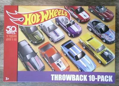 Hot Wheels 50th Anniversary Throwback 10-pack • $30