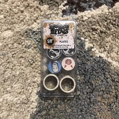 Hot Topic Morbid Metals 5/8 Inch Plated Body Jewelry New Sealed Unopened Bling • $16.19