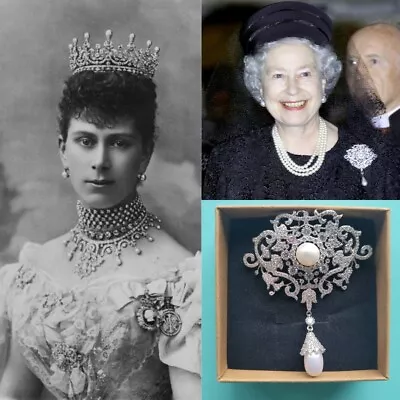 Queen Mary's Victorian Richmond Brooch Queen Elizabeth II Royal Replicagift • £39.99