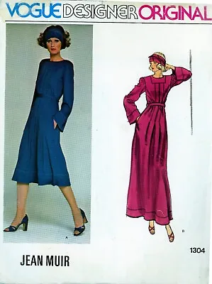 Vogue Couturier Pattern 1304 Sz 8 Dress W/ Long Sleeves • $9