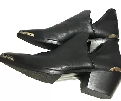 Mindful Step Lotus Western Style Black Ankle Boots Sz. 10/41 NWOB RP$149.99 • $50