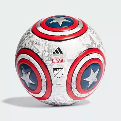 Adidas MLS 2023 Marvel Ball Collection - CPT America Training Ball 5 • $36