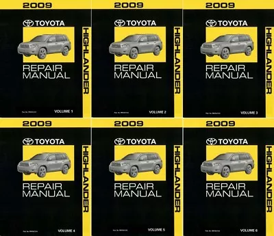 2009 Toyota Highlander Shop Service Repair Manual Complete Set • $380.74