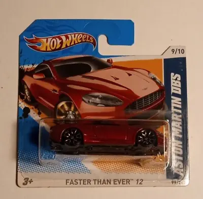 2011 Hot Wheels  Faster Than Ever 12  ASTON MARTIN DBS  Short/international Card • $18.75