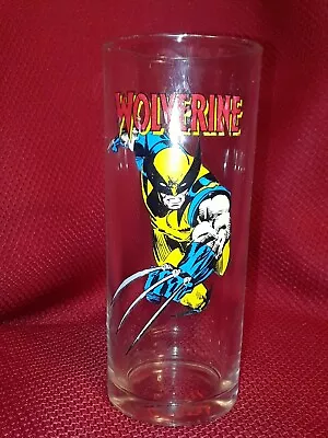 X-MEN WOLVERINE Printed Glass 2011 16oz Clear Beer Tumbler Logan MARVEL COMICS • $18.69