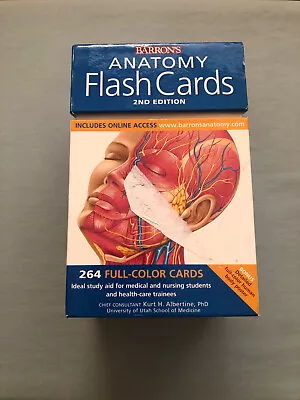 Barron's Anatomy Flash Cards In Box 2nd Edition Cards  257 Of 264 Cards Medical • $6.99