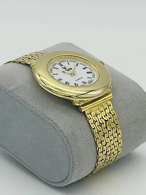 Visage Gold Tone Watch Elegante And Working Size Wrist 17.5 • $28