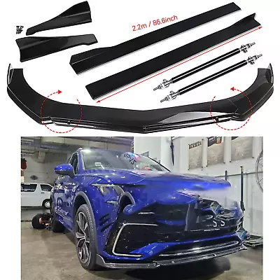 $69.99 • Buy For VW Tiguan R Line Front Bumper Lip Spoiler Splitter Body Kit/Side Skirt