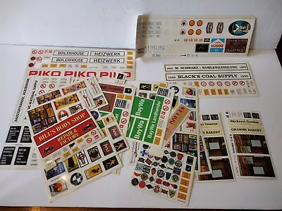 Piko G Scale Assorted Used Building Decals • $9.99