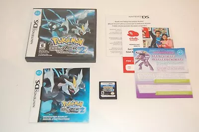 Nintendo DS Pokemon Black Version 2 - Complete - Authentic • $168.26