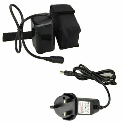 Powerful Rechargeable 8.4V 16000mAh Battery Pack Set For LED Bicycle Head Light • £17.99