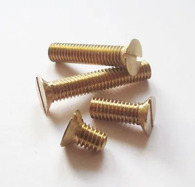 14 BA Brass Countersunk Machine Screws / Bolts (UK Manufacturer) • £9.15
