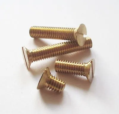 2 BA Brass Countersunk Machine Screws / Bolts (UK Manufacturer) • £8.55