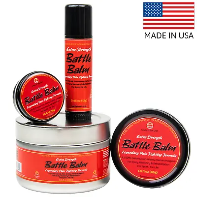 Battle Balm® Extra Strength - Premium All Natural & Organic Pain Relief Cream • $69.95