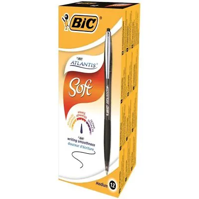 £17.19 • Buy Bic Bic Atlantis Premium Retractable Ballpoint Pen 0.32mm Line Black (Pack 12)