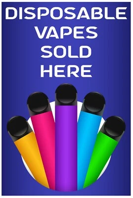 $11.07 • Buy 1 X VAPE SHOP WINDOW SIGN STICKER GRAPHIC DECAL ADVERT 006 -1