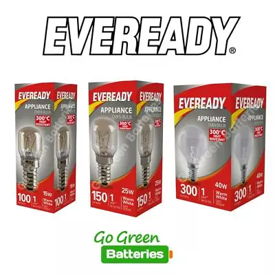 Oven Light Bulb E14 SES Cooker 15w 25w 40w 300° Heat Resistant 240v Eveready • £2.99