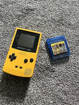 Nintendo Game Boy Colour Yellow Console With 108 In 1 Game Includes Pokémon • £100