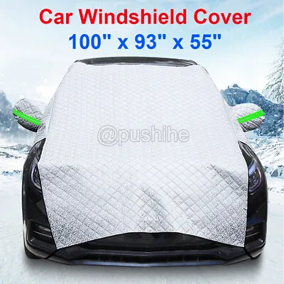 Car Thick Windshield Cover Protector Winter Snow Ice Rain Frost Guard Sun Shade • $18.66