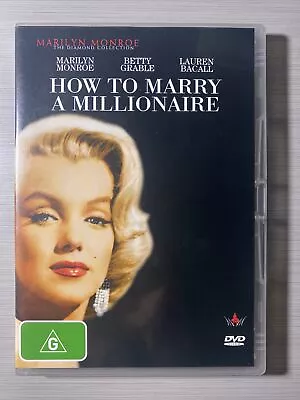 How To Marry A Millionaire  (DVD 1953) - Marilyn Monroe - Like New Region 4 • $6.95