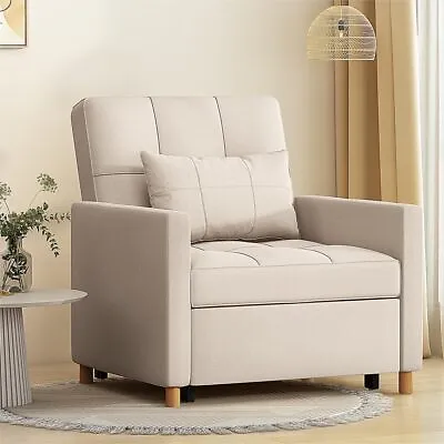 YODOLLA Sofa Bed Chair 3-in-1 Modern Convertible Armchair Sleeper Recliner Chair • $239.98