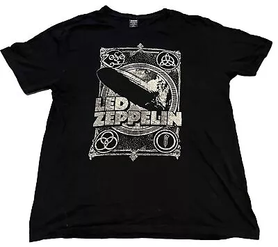 Led Zeppelin Black Short Sleeve Cotton T Shirt Size 3XL 🆓📮 • $25