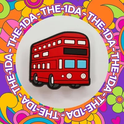 Super Cute Red London Double Decker Bus Retro - 3D Charms For Crocs / Shoes • £2.99