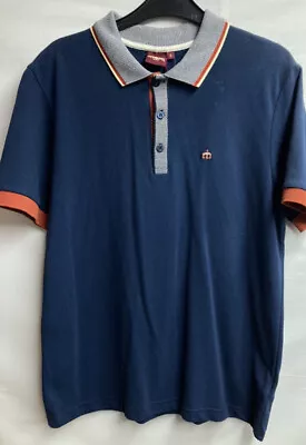 Men’s Merc London Size Small Polo Blue • £14.99