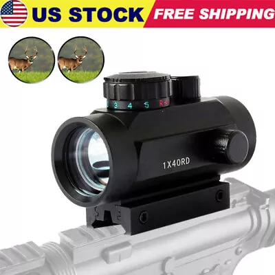 40mm Red Green Dot Sight Scope Tactical Reflex Laser For Rifle Picatinny Rail US • $18.04