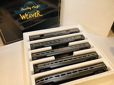 NIB 1990s Weaver Gold Ed O Scale New York Central Aluminum 5-Car Passenger Set • $103.50