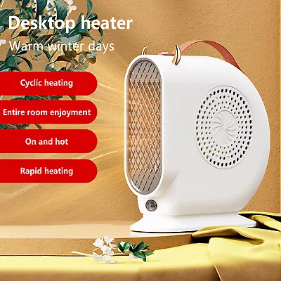 $52.71 • Buy 500W Electric Heater Fan Warm Air Blower Desktop Winter Fireplace Bellows Indoor