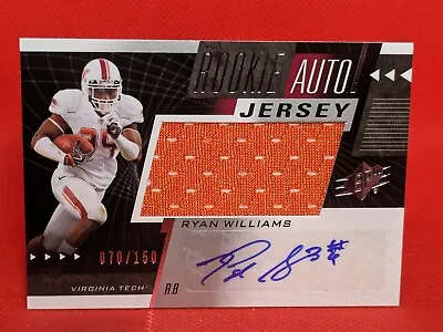 2011 SP Authentic SPx Rookie Auto Jersey Ryan Williams #43 Rookie Auto RC 70/150 • $35