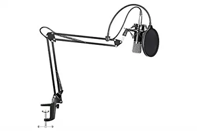 Maono Studio XLR Microphone Kit With Spring Loaded Boom Arm And Pop Filter • £62.71